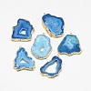 Natural Druzy Agate Slices Pendants G-Q494-65E-G-1