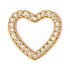 304 Stainless Steel with Crystal Rhinestone Pendants RB-OY001-14G-01-1