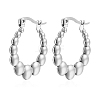 Non-Tarnish 304 Stainless Steel Hoop Earrings AZ5458-2-1