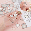DIY Blank Dome Alloy Glass & Iron Brooch Jewelry Making Kits for Wedding Bouquet Ornaments DIY-UN0006-25-2