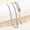 304 Stainless Steel Wheat Chains Necklaces for Unisex NJEW-K395-01B-P-3