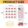 8 Sheets Plastic Waterproof Self-Adhesive Picture Stickers DIY-WH0428-053-2