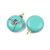 Synthetic Turquoise Pendants X-KK-B157-42G-09-2