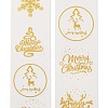 Christmas Theme Adhesive Roll Sticker Labels DIY-S001-07C-2