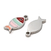 304 Stainless Steel Enamel Charms STAS-D018-04P-2