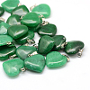 Heart Natural Malaysia Jade Pendants G-Q438-19-1