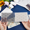 Floral Plastic Embossing Folders DIY-WH0032-71-3