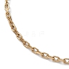 Ion Plating(IP) 304 Stainless Steel Cable Chain Bracelet for Men Women STAS-B039-04G-2