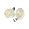 Natural Lemon Quartz Pendants G-U018-01P-H-2