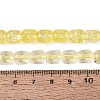 Transparent Crackle Glass Beads Strands GLAA-Q108-04A-12-4