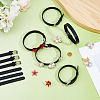 16Pcs Flat Silicone Cord Bracelets for Women Men BJEW-FH0001-08-5