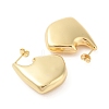 Rack Plating Brass Stud Earrings for Women EJEW-G394-45G-2