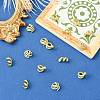 15Pcs 3 Styles Brass Spacer Beads KK-CJ0003-54-5
