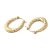 Rack Plating 304 Stainless Steel Hoop Earrings for Women EJEW-Z026-22G-2