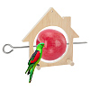 Wooden Bird Feeder AJEW-FG0004-81C-1