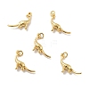 Dinosaur Brass Pendants KK-G419-20G-1