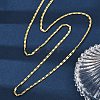 Brass Textured Oval Link Chain Necklaces NJEW-H053-01B-G01-2