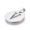 Non-Tarnish 201 Stainless Steel Pendants STAS-L221-33V-2