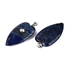 Dyed Natural Lapis Lazuli Pendants G-Q601-47C-2