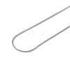 304 Stainless Steel Serpentine Chain Necklace for Men Women NJEW-G076-01B-P-3