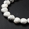 Natural Howlite Beads Strands G-B022-09B-5