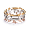 Fashion 201 Stainless Steel Bangle Sets BJEW-L664-023B-M-1-1