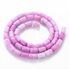 Opaque Baking Painted Crackle Glass Beads Strands FGLA-T004-01A-2