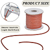 1 Roll 10M Round Braided Cowhide Cords WL-SC0001-03B-2