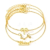 3Pcs Alloy Rhinestones Anklets LS-AJEW-S083-01G-10-1