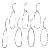 7Pcs 304 Stainless Steel Figaro Chains & Venetian Chains & Water Wave Chains & Cable Chains & Rolo Chains & Bracelets for Women BJEW-JB12773-5