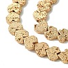 Electroplated Natural Lava Rock Beads Strands G-H303-A09-LG01-3