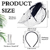 Mesh Veil Cloth Hair Bands AJEW-WH0248-740A-2
