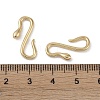 Brass Hook and S-Hook Clasps KK-G497-26G-3