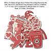 30Pcs 10 Styles Single Face Printed Wood Big Pendants Kit WOOD-CJC0011-11-2