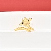 Brass Cuff Rings for Women RJEW-F184-08A-G-1