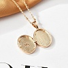 Clear Cubic Zirconia Locket Necklaces NJEW-A036-01C-3