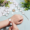 DIY Blank Dome Alloy Link Chain Bracelet Making Kit DIY-WH0622-010-3