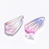 Two Tone Transparent Spray Painted Glass Pendants GLAA-T016-24A-2