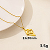 Stainless Steel Rhombus Pendant Necklaces FU8631-6-1