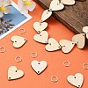 50Pcs Undyed Wood Connector Charms WOOD-FS0001-12A-7
