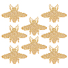 CHGCRAFT 8Pcs Bee Hotfix Rhinestone DIY-CA0006-31-1