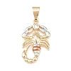 Brass Pendants KK-K409-02G-1