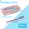 100Pcs Plastic Yarn Knitting Needles SENE-SP0001-01-2