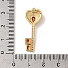 Rack Plating Brass Micro Pave Cubic Zirconia Pendants KK-U022-16B-02-3