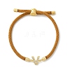 Adjustable Nylon Cord Bracelets BJEW-C096-01G-22-4