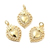 Rack Plating Brass Micro Pave Cubic Zirconia Pendants KK-K270-16G-4