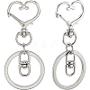 18Pcs Alloy Swivel Keychain Clasps KEYC-SP0001-48B-P-6
