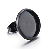 Stainless Steel Stud Earring Settings STAS-L211-07E-B-1