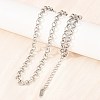 6MM 304 Stainless Steel Rolo Chain Necklaces for Men Women NJEW-H093-07C-P-2