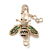 Zinc Alloy Enamel Rhinstone Brooches JEWB-V001-03C-01-1